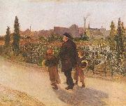Jules Bastien-lepage All Souls' Day oil painting